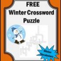 Winter Activities Crossword PuzzleTeachers Pay Teachers Promoting-Success