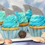 Shark Tail Cupcakes