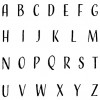 Etched Alphabet