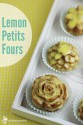 Muffin wraps with lemon petits on a white serving tray.